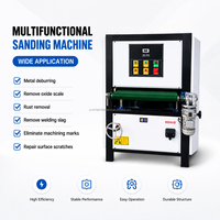 Machine de polissage automatique en acier inoxydable pour grandes pièces métalliques jusqu'à 600 mm avec finition de surface par bande abrasive