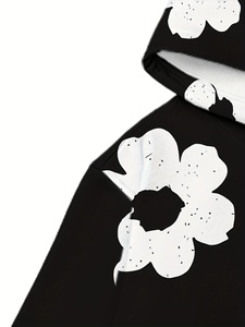 Factory Made Cut and Sew Boxy fit Streetwear Customized 100% Cotton Hoodies for <b>Man</b> Unique Patch Work Hoodies - Product Image 3