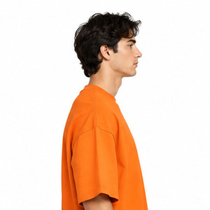 เสื้อยืดโอเวอร์ไซส์ผู้ชาย ผ้าฝ้าย 100% ปักลายลำลอง คอกลม แขนสั้น ทรงหลวม สตรีทแวร์ เสื้อผ้าแฟชั่นสั่งทำพิเศษ - Product Image 6