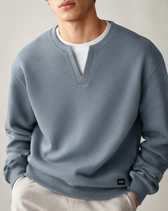 Sudadera Nueva para Hombre, Cuello Redondo, 100% Algodón, Transpirable, Ecológica, Invierno, Manga Larga, con Bolsillo, Casual, OEM - Product Image 5