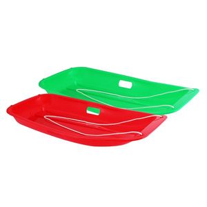 Slitte da Neve in Legno per Bambini 88x42x11cm Rosso e Verde - Product Image 2