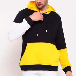Sweat à capuche décontracté pour homme, imprimé numérique personnalisé OEM, 100 % coton molletonné épais, coupe ample, col long à capuche, hiver - Product Image 5