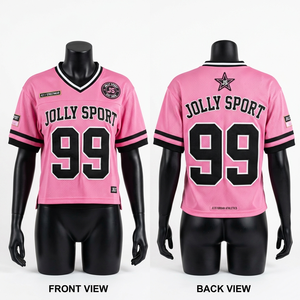 Womens Football Jersey 180 GSM Premium Polyester <b>Mesh</b> Green Gold Tackle Twill Logo Women Football Jersey - Product Image 6