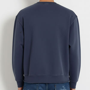 Sudadera de Felpa de Algodón con Media Cremallera y Hombros Caídos, Personalizable con Logotipo, Oversize Premium para Hombre - Product Image 3