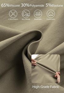 Shorts cargo décontractés pour hommes, extensibles, avec cordon de serrage, taille élastique, short de travail d'été avec plusieurs poches - Product Image 6