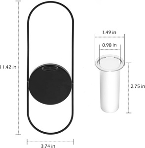 Premium Structured <b>Wall</b> Hanging Home Decor <b>Candle</b> Stand Modern Black <b>Candle</b> <b>Holder</b> for Living Room & Office Decoration - Product Image 4