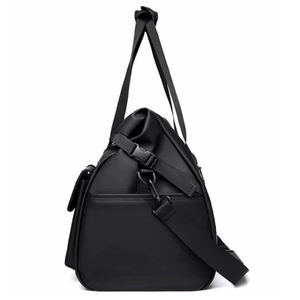 Custom Waterproof leather Gym Duffle <b>Bag</b> Magnetic Closure Large Capacity Dry Wet Separation Travel Workout <b>Bag</b> OEM ODM - Product Image 2