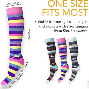 ถุงเท้าขี่ม้าดีไซน์น้ำหนักเบา สวมใส่สบายตลอดวัน พร้อมผ้าควบคุมความชื้นและสวมใส่ง่าย - Product Image 4