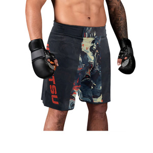 Shorts MMA unisexes imprimés, taille élastique, entraînement en salle de sport, kickboxing, légers, séchage rapide, colorés, arts martiaux - Product Image 3