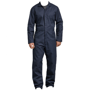 Combinaison de travail bleu marine pour homme avec bandes réfléchissantes, en coton, uniforme de sécurité - Product Image 5