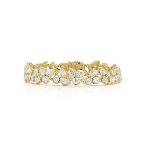 Custom 14K <b>Solid</b> Gold Pear Marquise Lab Grown Diamond Prong Set IGI Certified Riviera Tennis Line Statement <b>Bracelets</b> Women 7 - Product Image 1