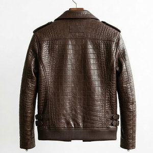 Veste en cuir pour homme durable, matériau résistant, coupe confortable, parfaite pour l'hiver, tenue décontractée - Product Image 2