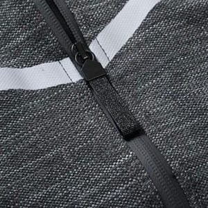 Survêtement gris zippé pour homme, sweat-shirt sportif à manches longues avec poches latérales, vêtements de sport respirants, tenue décontractée d'automne - Product Image 2