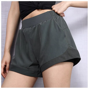 Vêtements de yoga de haute qualité pour femmes, shorts de sport avec ourlet en mesh pour la course à pied, l'entraînement athlétique, la course à pied, la salle de sport - Product Image 3