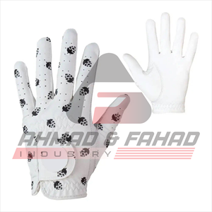 Vente flash - Gants de golf unisexes en cuir véritable Cabretta de qualité supérieure, logo personnalisé, haute qualité, imperméables, antidérapants, pour la main gauche ou droite, sport - Product Image 1