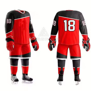 ชุดยูนิฟอร์มฮอกกี้น้ำแข็งสำหรับผู้ชาย ระบายอากาศได้ดี ทนทาน มีหลายสี ชุดฮอกกี้น้ำแข็งขายดีที่สุด - Product Image 2