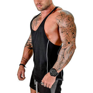 Débardeurs de musculation pour hommes, débardeurs de gym, vêtements de fitness en coton, avec service OEM, vente en gros - Product Image 3