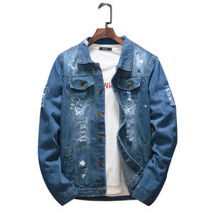 Men's Slim Fit <b>Vintage</b> Streetwear Denim <b>Jacket</b> Button Coat Motorcycle Washed Featuring Stand Hip Hop Style Pockets - Product Image 5