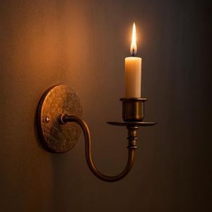 Traditional Wall <b>Sconce</b> combining intricate ornamental craftsmanship with elegant <b>candle</b>-style lighting holders - Product Image 4
