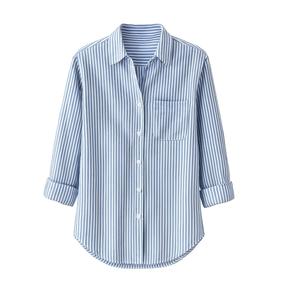 Camisa de Manga Larga Rosa Sólida Informal y Holgada de Alta Calidad para Mujer, Camisa de Oficina de Moda de Poliéster para Otoño, Proveedor de BD - Product Image 3