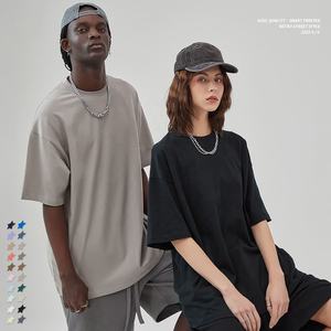 เสื้อยืดคอตตอนสีพื้นแบบกำหนดเองสำหรับผู้ชาย ทรงหลวม สวมใส่สบาย สไตล์คลาสสิก ขายดี เสื้อผ้าสตรีทแวร์ น้ำหนักเบา ทรงโอเวอร์ไซส์ - Product Image 5