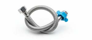 Tuyau d'eau tressé en acier inoxydable flexible et durable, diamètre intérieur 1/2 po, 60 cm, design moderne pour applications de plomberie - Product Image 3
