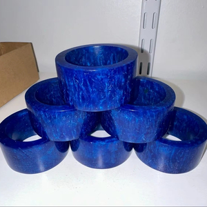 Vintage Resin Napkin <b>Ring</b> Holder <b>Indian</b> Handcrafted Luxury Design for Home Office Parties Christmas Events Wedding Tissue Holder - Product Image 1