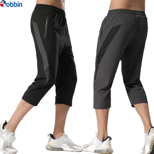 Pantalones Capri Unisex para Hombre, Pantalones Cortos Deportivos Casuales con 3/4 Bolsillos con Cremallera, Transpirables, de Secado Rápido, Ecológicos, de Cintura Media, de Lona - Product Image 5