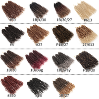 Extensions de cheveux bouclés GOGO de 18 pouces en gros, faciles à séparer, ombrées, en fibre synthétique premium, pour femmes