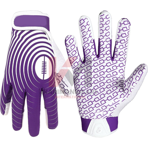 Guantes de Fútbol Americano Personalizados, Ligeros, con Buen Agarre, para Entrenamiento, Producción OEM de Fábrica, Suministro al por Mayor para Minoristas Deportivos - Product Image 1