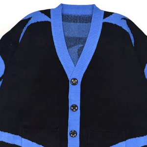High Quality ZPB Sorority Crest Shield Women’s HBCU Greek Letter Button-Up Varsity Knitted Cardigan Collegiate & University Wear - Product Image 6