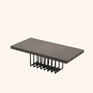 Mesa de Comedor de Madera de Lujo con Patas de Acero – Muebles Modernos para Comedor - Product Image 2