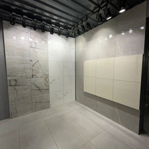 Azulejos de Porcelana de 600x600 mm con Aspecto de Mármol, Acabado Brillante, Antideslizantes, Resistentes a los Ácidos, en Tonos Beige, Blanco y Gris, Colecciones de Lujo - Product Image 1