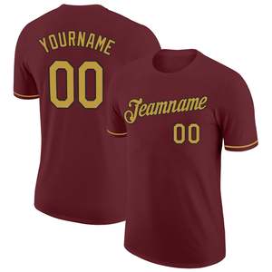 Maillot d'équipe personnalisé en polyester à col rond et manches courtes, vêtements de sport, logo et numéro personnalisés, fournisseur en gros, directement de l'usine - Product Image 1