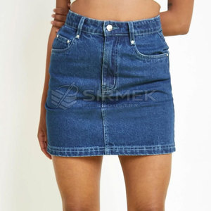 Nouvelle Collection : Jupes en Jean Extensibles pour Femme – Style Décontracté d'Été en Coton de Haute Qualité – Streetwear Personnalisable et Design - Product Image 2