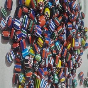 ลูกปัดโพนี่แบบด้านสำหรับชุดทำเครื่องประดับ DIY ลูกปัดแก้วแบบหลวมจำนวนมาก สีทอง ดำ น้ำเงิน ชมพู ลายดอกไม้ สำหรับตกแต่ง - Product Image 3