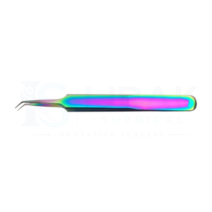 Pinzas de Precisión para Extensión de Pestañas Ijrak Surgical Professional Rainbow de Acero Inoxidable |   Pinzas de Punta Fina Lisas/Serradas - Product Image 6