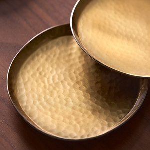 Art Deco Line Brass <b>Coaster</b> Set Luxury Round <b>Drink</b> <b>Coasters</b> Premium Table Protector Elegant Barware Home Decor Gift - Product Image 4