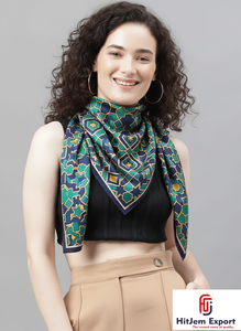 Foulards carrés légers de qualité supérieure Impression numérique personnalisée Tissu doux Accessoires de mode élégants Parfait pour les commandes en gros - Product Image 4