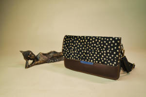 Nuevo estilo de cuero reciclado de Color rechoncho Sling Bag de alta calidad Animal Print Fur Leather Handbag Women 2 en 1 Reversible Handbag - Product Image 5