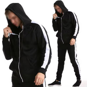 Winter 100% Cotton Anti-UV Solid Lightweight Track Suit Men 180g Fabric Weight Digital Printing Embroidery Casual Customized - Product Image 5