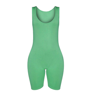 Vente en gros grande taille solide taille élastique léger respirant femmes Fitness Gym Yoga Wear 2 pièces vêtements de sport d'entraînement bout à bout - Product Image 1