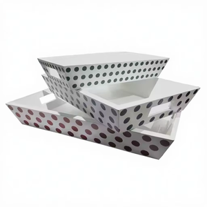 ถาดเสิร์ฟไม้มะม่วงทรงสี่เหลี่ยมคุณภาพสูงลายจุด สำหรับใช้ในบ้าน ขายส่งจำนวนมาก - Product Image 2