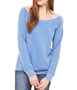 Bella + Toile Femmes Éponge Polaire Ras Du Cou Sweat Femmes Éponge Polaire Large Cou Sweats - Product Image 5