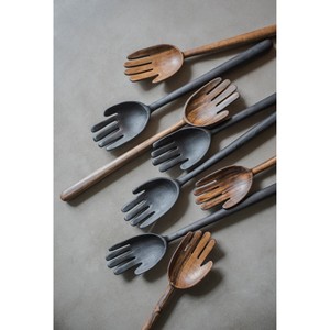 Wood <b>Salad</b> Servers Set Hand-Shaped Eco-Friendly Wooden <b>Salad</b> <b>Tools</b> Manual Kitchen Utensils - Product Image 2
