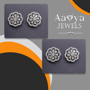Boucles d'oreilles solitaires en diamant, bijoux de laboratoire, boucles d'oreilles pour femmes, boucles d'oreilles en or de luxe, diamants éthiques, bijoux de mariée - Product Image 5