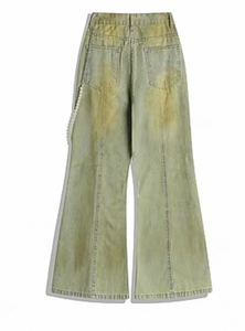 ชุดลำลองฤดูหนาวสำหรับผู้ชายแบบทนทานและปรับแต่งได้ แจ็คเก็ตเดนิมดิบแบบเย็บริมผ้า และกางเกงยีนส์ทรงหลวม สไตล์คนเมือง - Product Image 2