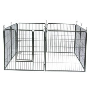 Recinto per Cani in Metallo a 8 Pannelli, Robusto, 32 Pollici, Recinzione e Area di Esercizio per Animali Domestici - Product Image 2