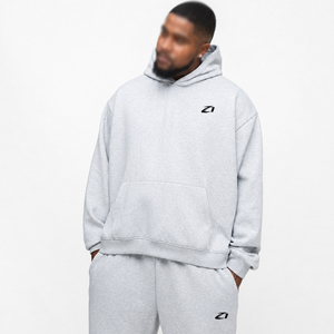 Sweat-shirt à capuche et pantalon de survêtement pour homme ODM, 100% coton molletonné, coupe ample, pantalon de survêtement à jambes larges, logo personnalisé minimaliste, automne-hiver - Product Image 3