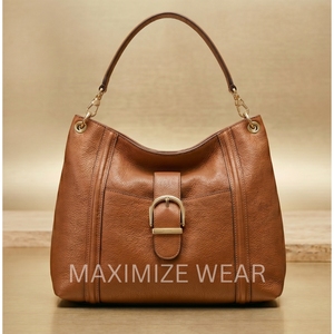 Fashionable Genuine Leather Women's Stylish Crossbody Shoulder <b>Handbags</b> Large Capacity Waterproof Zipper Customizable Portable - Product Image 2